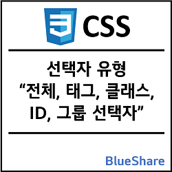 CSS 선택자 유형 - 전체, 태그, 클래스, ID, 그룹