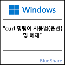 윈도우에서 curl 명령어 사용법(옵션) 및 예제