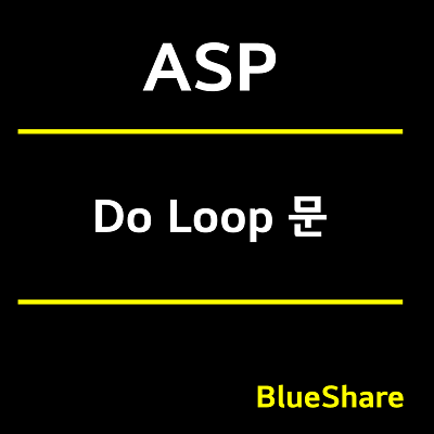 Do Loop 반복 문 - Classic ASP 언어 (8)