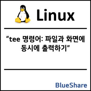 리눅스 tee 명령어: 파일과 화면에 동시에 출력하기